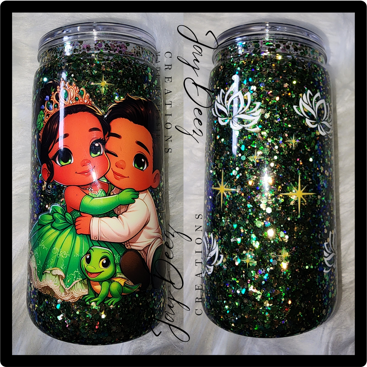 12oz snowglobe tumbler