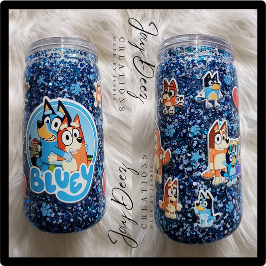 12oz snowglobe tumbler