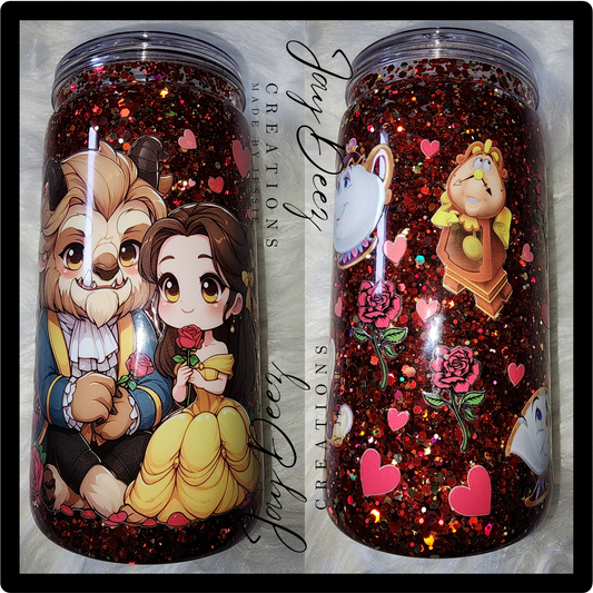 12oz snowglobe tumbler