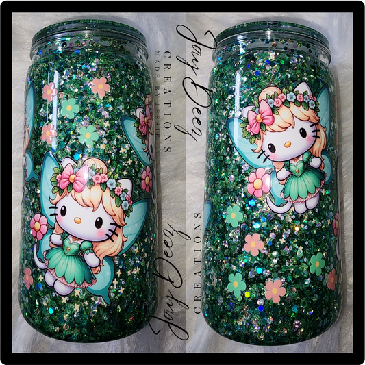 12oz snowglobe tumbler