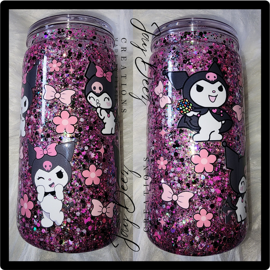 12oz snowglobe tumbler